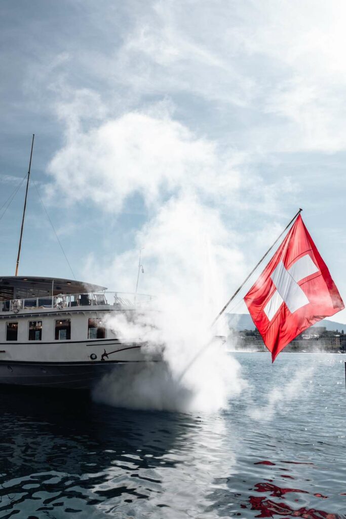 naviguer et se baigner dans le lac léman entre france et suisse